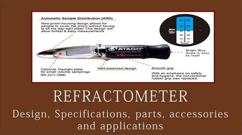 parts of refractometer and its function|refractometer chart.